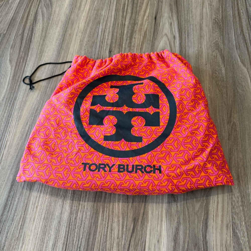 Tory Burch Black Leather Crossbody with Silver Logo and Chain - Picture 12 of 12